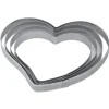 PAVONI Cercle à Tarte Coeur Inox Micro-perforé 22,5 x 21 cm x H 2 cm Sale