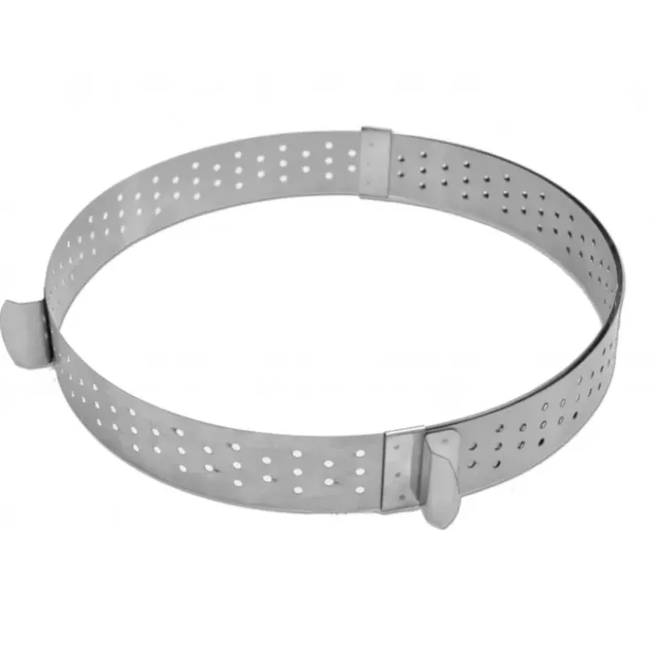 SCRAPCOOKING Cercle à Tarte Extensible Inox Perforé 16 à 30 cm Discount