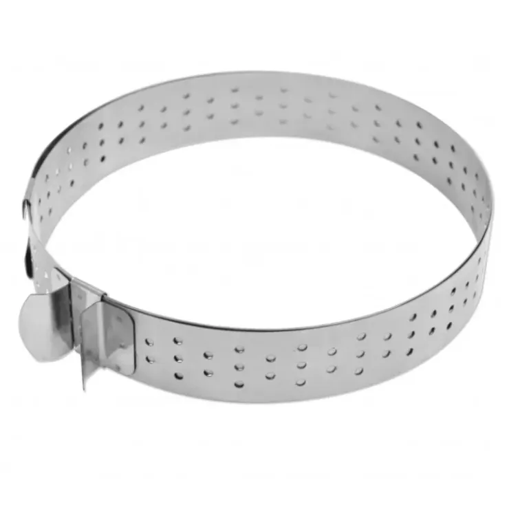 SCRAPCOOKING Cercle à Tarte Extensible Inox Perforé 16 à 30 cm Discount