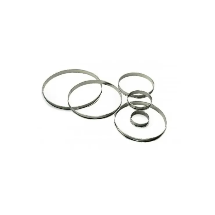 GOBEL Cercle à Tarte Inox Ø18 cm H.2 cm Bords Roulés Hot