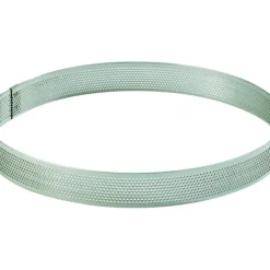 MALLARD FERRIERE Cercle à Tarte Inox Perforé Ø20 cm H.2 cm New