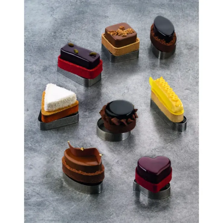 PAVONI Cercle à Tarte Inox Triangle 7,5 x 6,5 cm x H 2 cm Outlet
