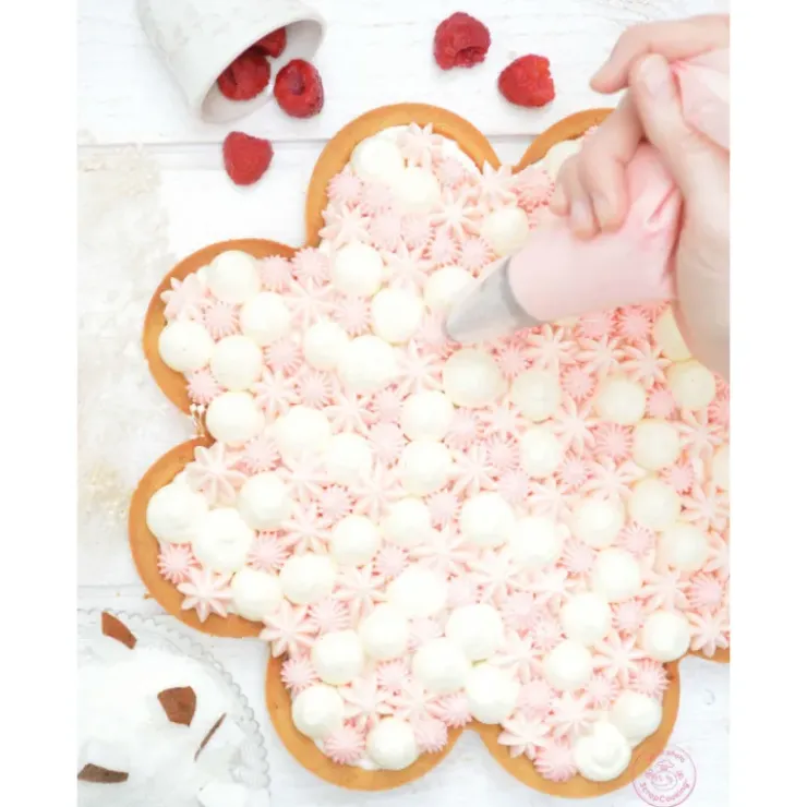 SCRAPCOOKING Cercle à Tarte Perforé Marguerite Ø 30 cm Inox Discount