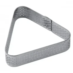PAVONI Cercle à Tarte Triangle Inox Micro-perforé 8,5 x 7,5 cm x H 2 cm Clearance