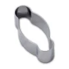 GOBEL Cercle Inox Coquille de Noël 15 x 7 cm x H 4,5 cm