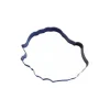 GOBEL Cercle Inox Pays Réunion 35 x 26,5 cm x H 4,5 cm Outlet