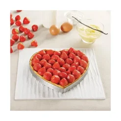 DE BUYER Cercle perforé forme coeur ø 21 cm de L'école Valrhona par Sale