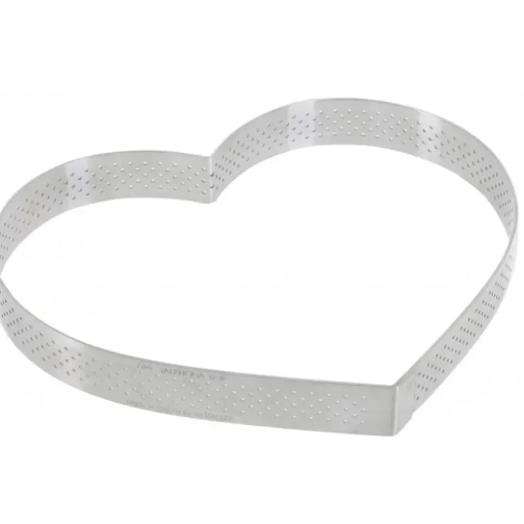 DE BUYER Cercle perforé forme coeur ø 18 cm de L'école Valrhona par New