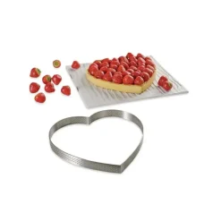 DE BUYER Cercle perforé forme coeur ø 18 cm de L'école Valrhona par New