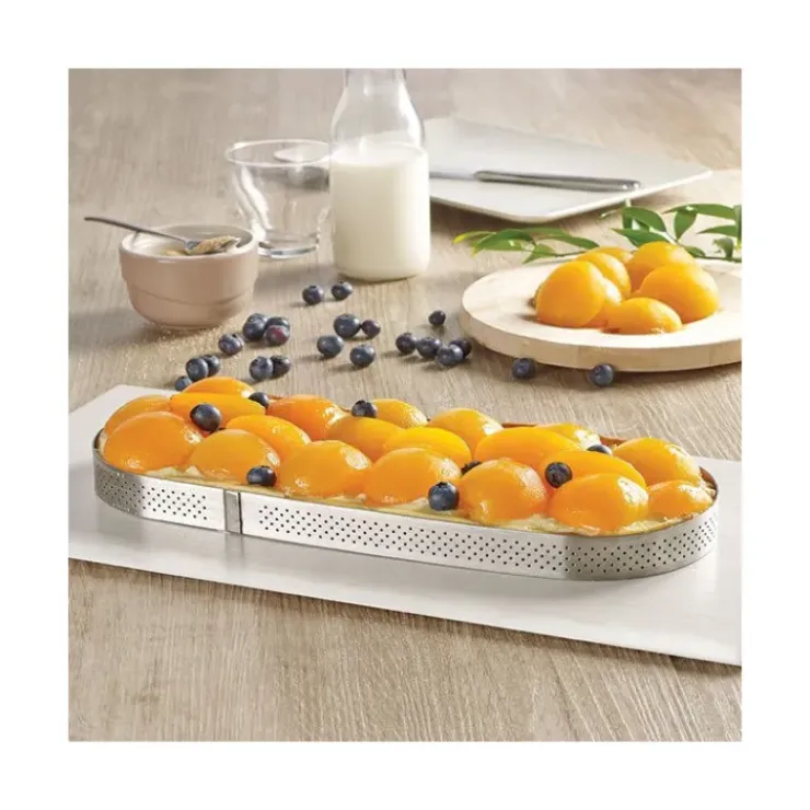 DE BUYER Cercle perforé forme Oblong 27 x 8 cm de L'école Valrhona par New