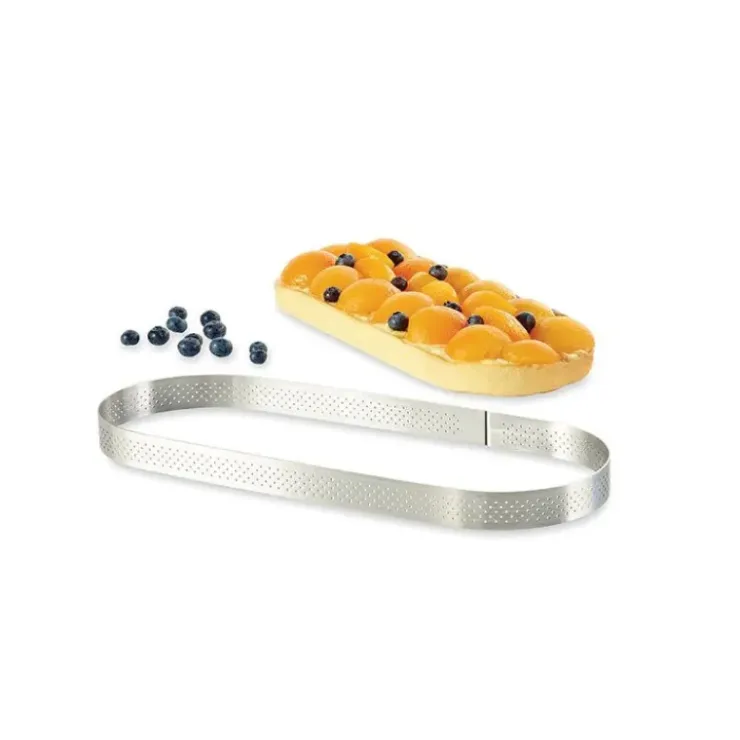 DE BUYER Cercle perforé forme Oblong 27 x 8 cm de L'école Valrhona par New
