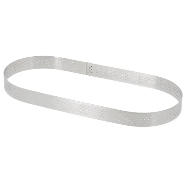 DE BUYER Cercle perforé forme Oblong 14,5 x 3,5 cm de L'école Valrhona par Clearance