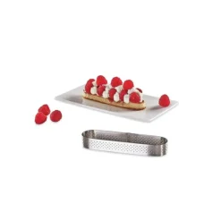 DE BUYER Cercle perforé forme Oblong 14,5 x 3,5 cm de L'école Valrhona par Clearance