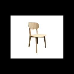 EZAX Chaise en Bois Naturel Madison