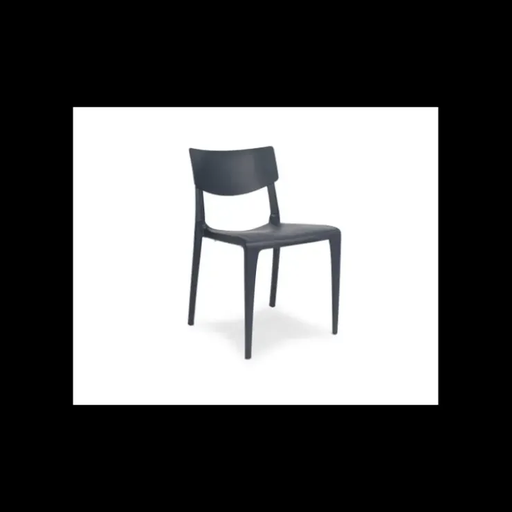 EZPELETA Chaise en Polypropylène Town Anthracite Outlet