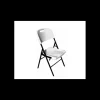 LYROSE Chaise Pliante en Polyéthylène Blanc Congrès New