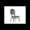 LYROSE Chaise Tressée Bamboo Noir et Blanc Best