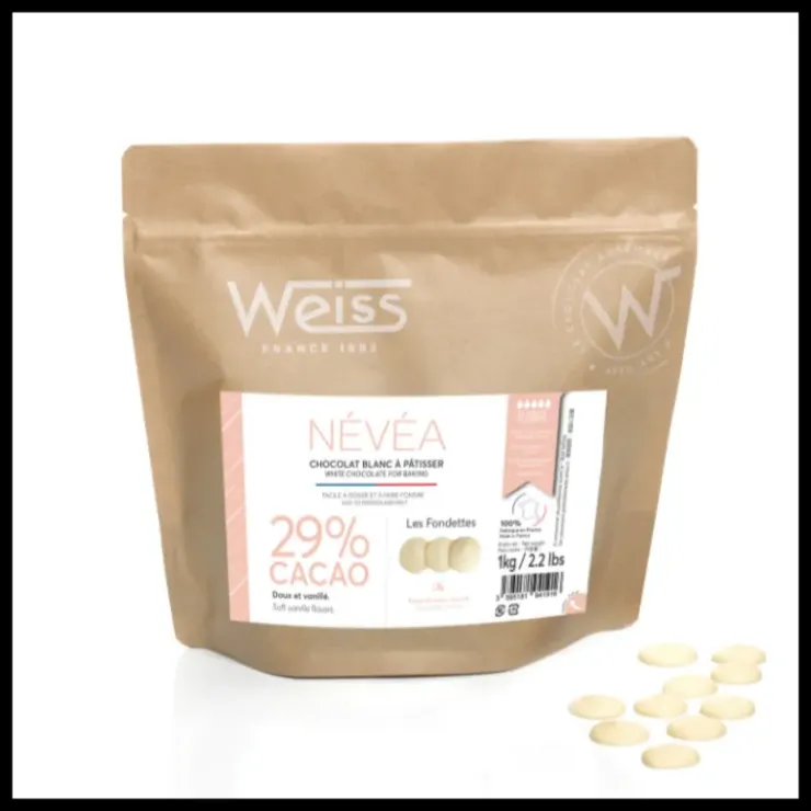 WEISS Chocolat Blanc 29% Névéa 1 kg Discount