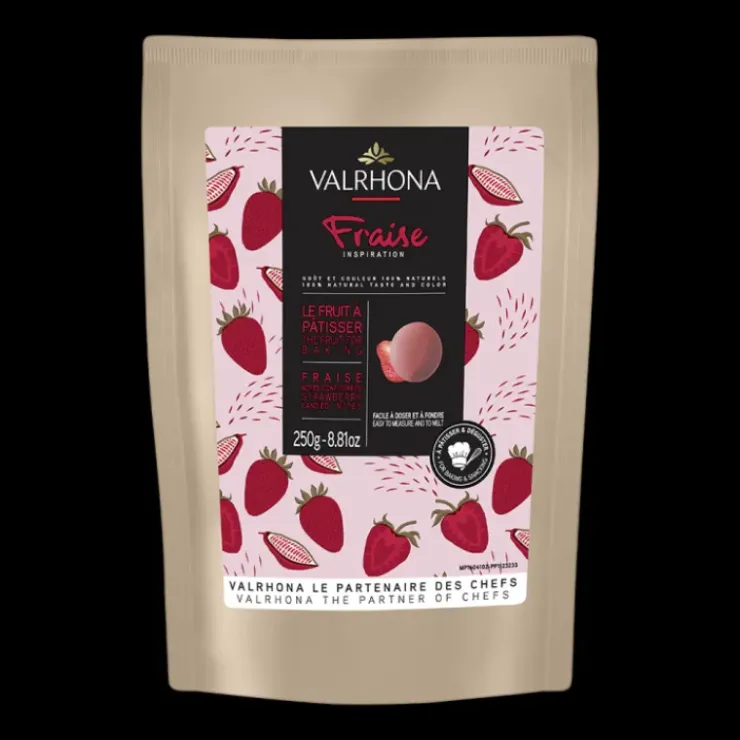 VALRHONA Chocolat de Couverture Inspiration Fraise 250g Hot