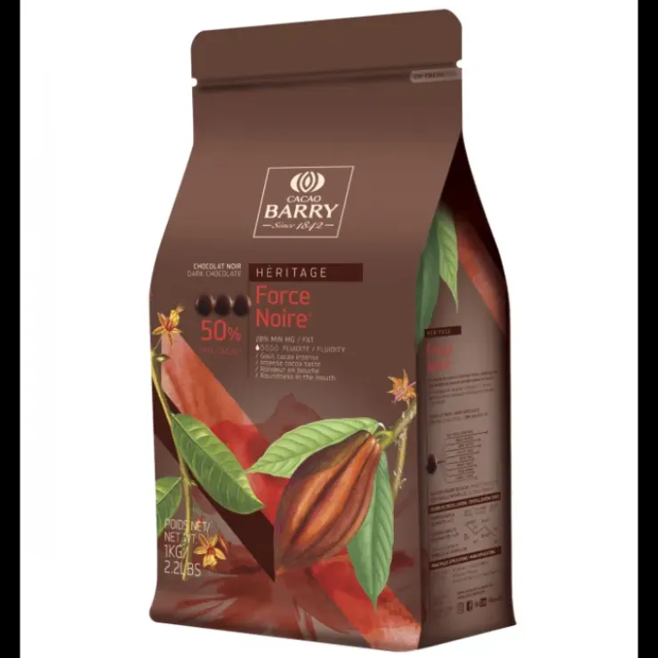 BARRY Chocolat Force Noire 50% pistoles 5 kg Best