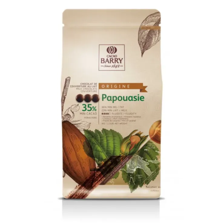 BARRY Chocolat lait origine Papouasie 35,7% 1 kg Outlet