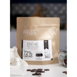 WEISS Chocolat Noir 72% Ebène 1 kg Best