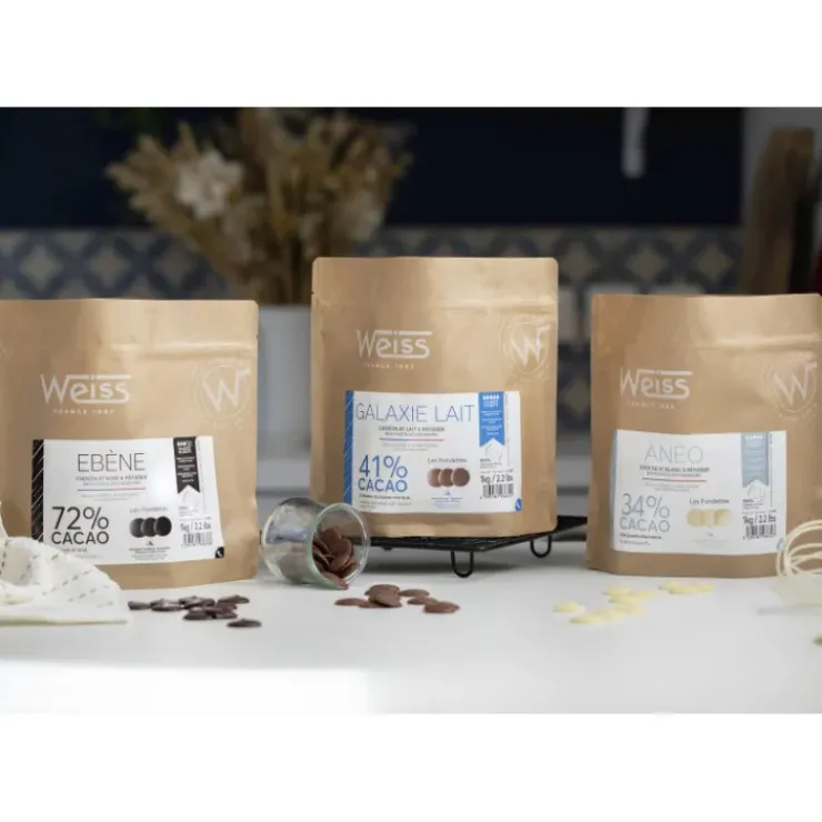 WEISS Chocolat Noir 72% Ebène 1 kg Best