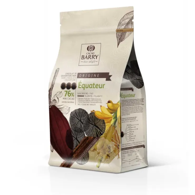 BARRY Chocolat Noir Origine Equateur 76% 1 kg