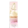 SCRAPCOOKING Cierge Magique Or 17,5 cm Chiffre 4 New