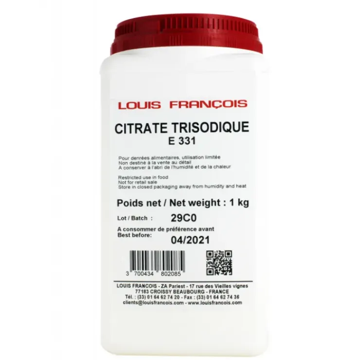 LOUIS FRANCOIS Citrate Trisodique E331 1 kg Louis François Clearance
