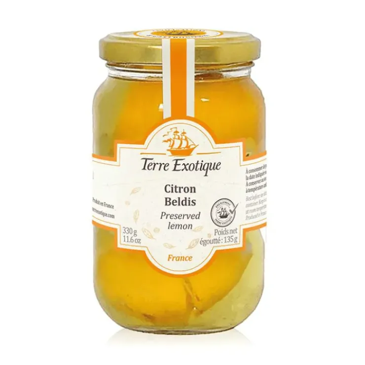 TERRE EXOTIQUE Citrons Beldis Confits au Sel Bio 330 g Best