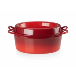 LE CREUSET Cocotte Doufeu Ovale en Fonte 32 cm Cerise Sale