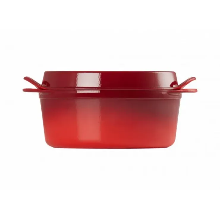 LE CREUSET Cocotte Doufeu Ovale en Fonte 32 cm Cerise Sale