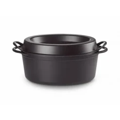LE CREUSET Cocotte Doufeu Ovale en Fonte 32 cm Noir Mat Outlet