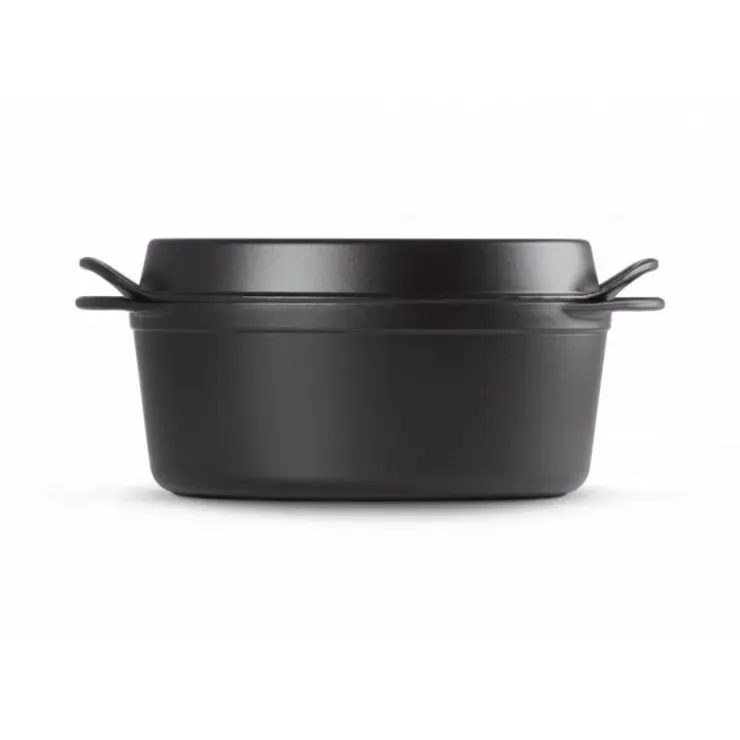 LE CREUSET Cocotte Doufeu Ovale en Fonte 32 cm Noir Mat Outlet