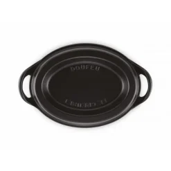 LE CREUSET Cocotte Doufeu Ovale en Fonte 32 cm Noir Mat Outlet