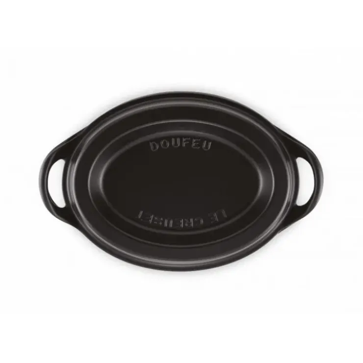 LE CREUSET Cocotte Doufeu Ovale en Fonte 32 cm Noir Mat Outlet