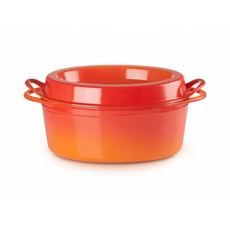 LE CREUSET Cocotte Doufeu Ovale en Fonte 32 cm Noir Mat Outlet