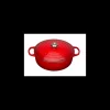 LE CREUSET Cocotte en fonte Basse 30 cm Cerise Signature Clearance