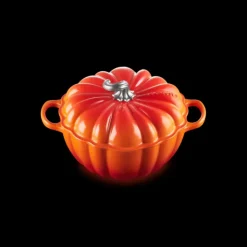LE CREUSET Cocotte en Fonte Citrouille 24 cm Volcanique