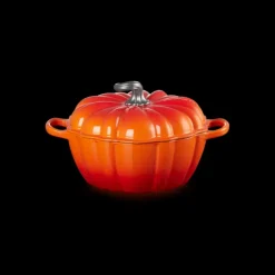 LE CREUSET Cocotte en Fonte Citrouille 24 cm Volcanique