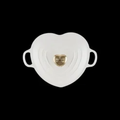 LE CREUSET Cocotte en Fonte Cœur 20 cm Blanc Best