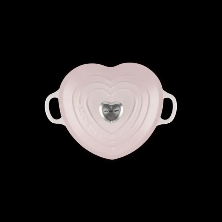 LE CREUSET Cocotte en Fonte Cœur 20 cm Shell Pink Sale
