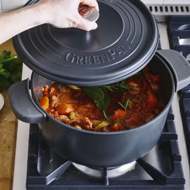 GREENPAN Cocotte en Fonte d'Aluminium Ø26 cm 5.3L CELESTE Hot