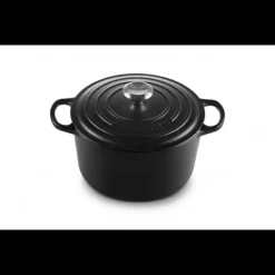 LE CREUSET Cocotte en Fonte Haute 26 cm Noir Ebène Online