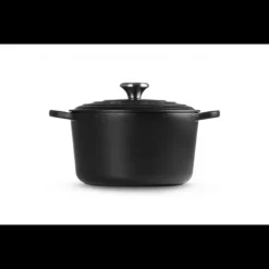 LE CREUSET Cocotte en Fonte Haute 26 cm Noir Ebène Online
