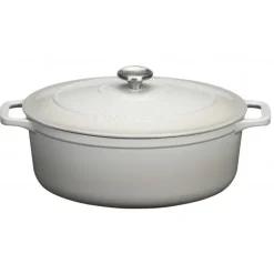 CHASSEUR Cocotte en Fonte Ovale 29 cm Macadamia New