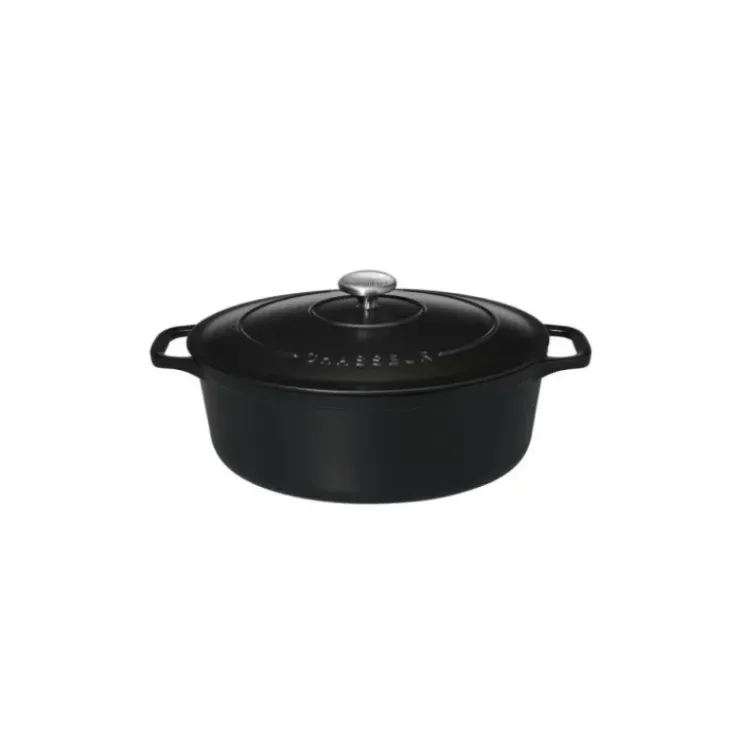CHASSEUR Cocotte en Fonte Ovale 27 cm Noir Mat New