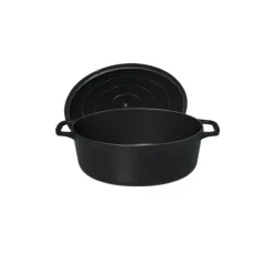 CHASSEUR Cocotte en Fonte Ovale 27 cm Noir Mat New