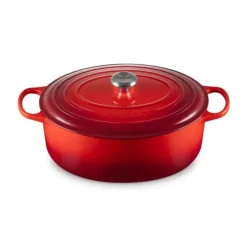 LE CREUSET Cocotte en Fonte Ovale 35 cm Cerise Signature Discount